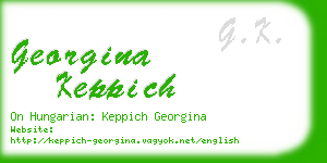 georgina keppich business card
